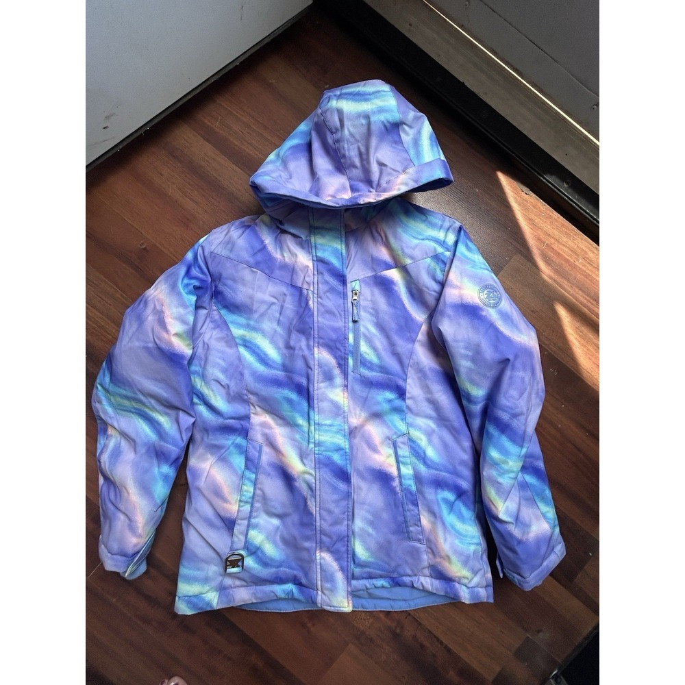 ZeroXposur Ski Snowboard Winter Coat Parka Jacket Blue Tie dye Girls 14/16 32101